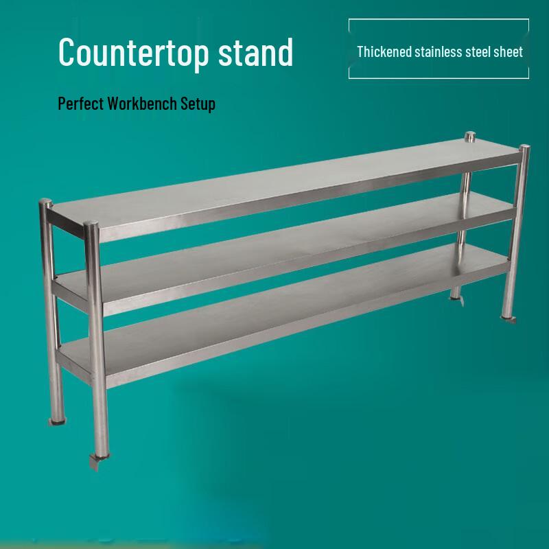 

Рабочий стол из нержавеющей стали с полкой для хранения