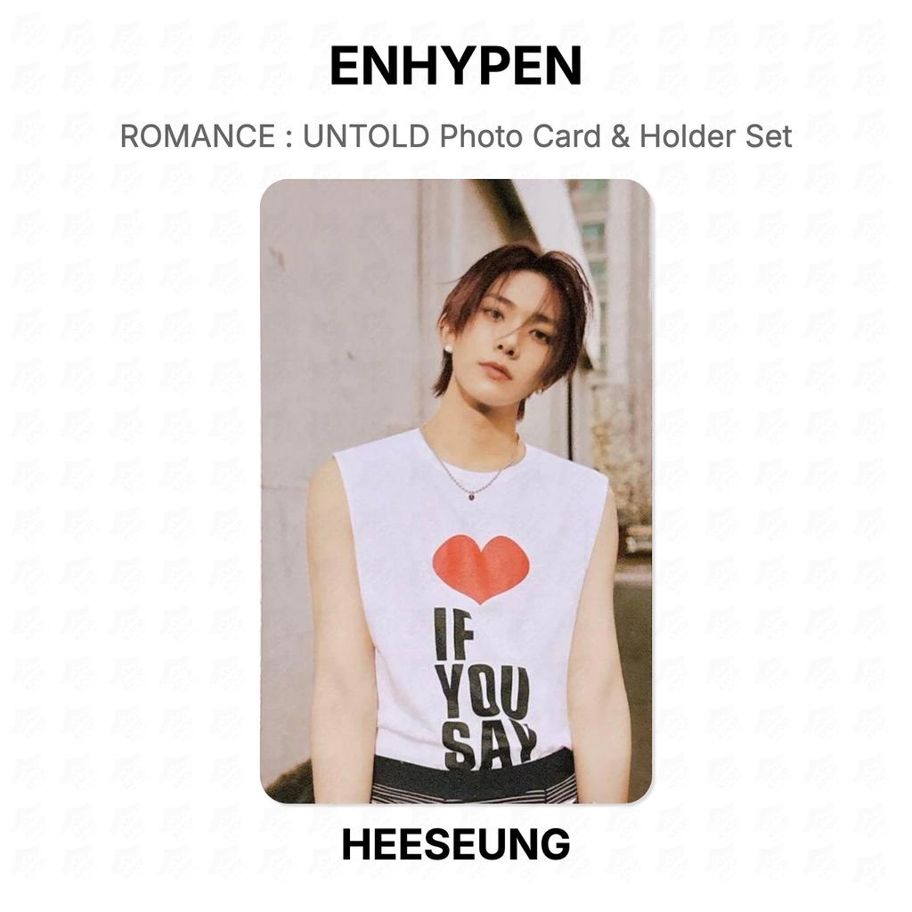 ENHYPEN ROMANCE : UNTOLD Photo Card & Holder Set Official Photocard