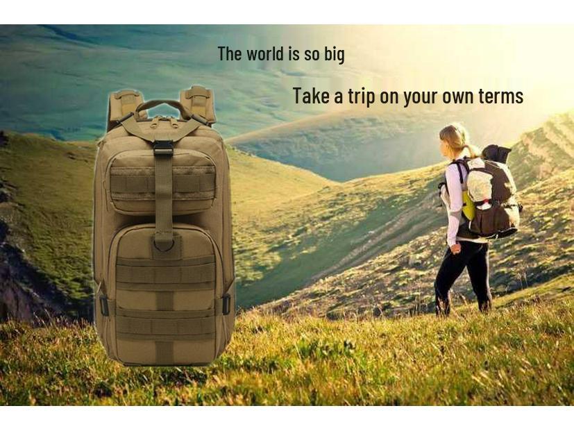 Tarnung 3P Großvolumiger Taktischer Outdoor-Reise- und Bergsteigerrucksack