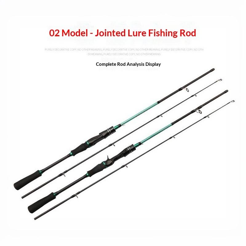 Spinning Casting Dual Use Fishing Rod 1.65m 2 Section Fiberglass Lure Tackle for Beginner and Pro Anglers