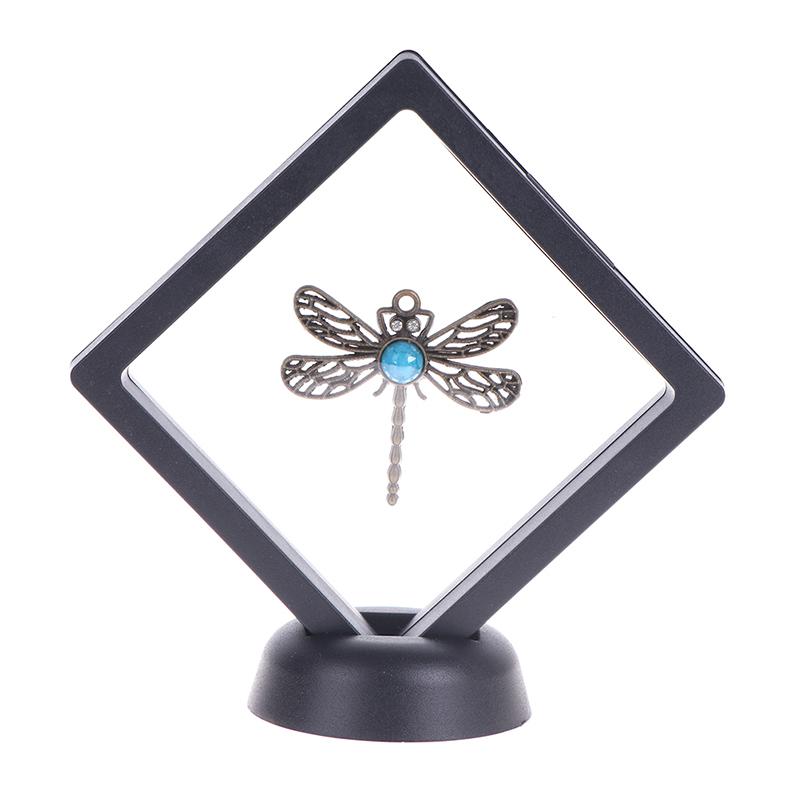 9*9*2Cm Black Pe Film Hanging Jewelry Display Suspension Box Ring Elastic Film