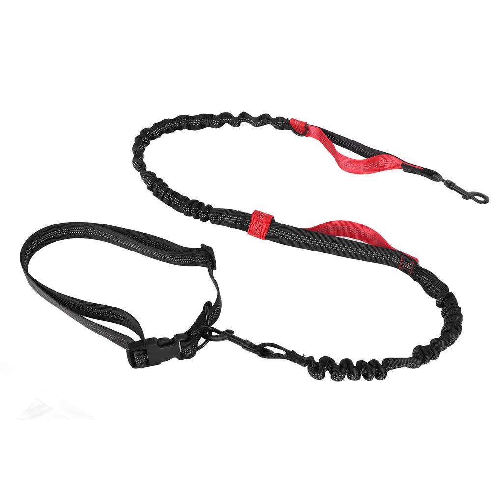 Strapazierfähige Bungee-Hundeleine Stoßdämpfendes Elastisches Hundeleinenseil mit 2 Gepolsterten Griffen für Große Hunde beim Spazierengehen und Training