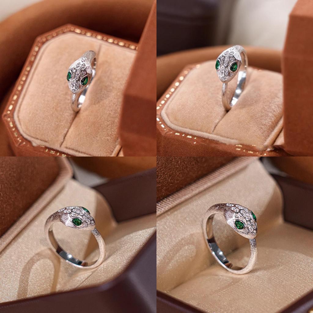 Fashionable Animal Inspired Adjustable Snake Ring For Women Premium Quality Copper Jewelry
