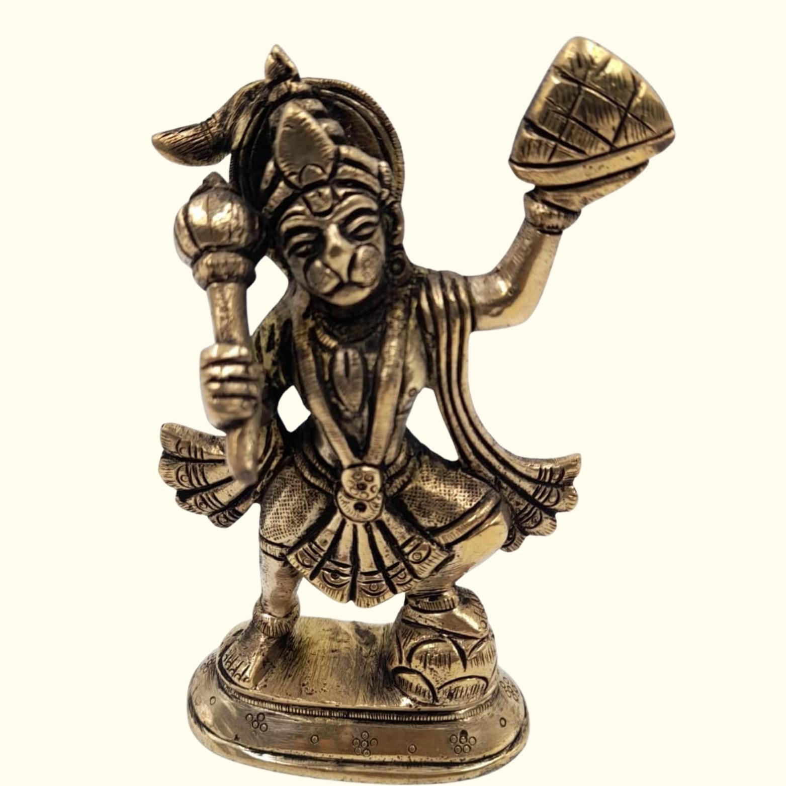 

Lord Hanuman Ji Idol, Brass Bajrang Bali Idol To Protect From All Kind, Brass