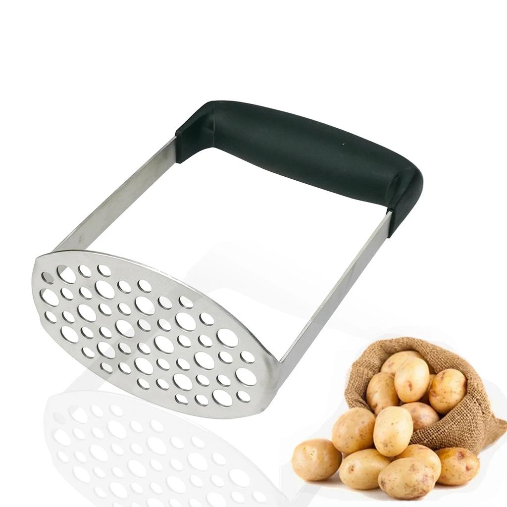 2025 New Stainless Steel Potato Masher Foldable Vegetables and Fruit Ricer Handheld Garlic Presser