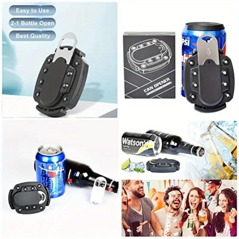 1 pz Apribottiglie Multifunzionale Portatile, Taglia Tappo Lattina di Birra, Apribottiglia Rapido per Bottiglia di Coca-Cola, Apribottiglie per Feste, Bar, Potluck, Gadget Domestici