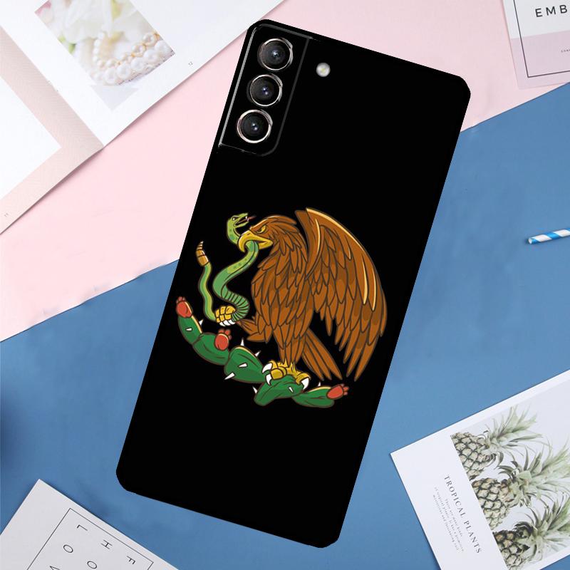 Mexican Pride Eagle Flag Case For Samsung Galaxy S24 Ultra S21 S22 S23 S25 Ultra S9 S10 Plus S20 FE S25 FE Back Cover