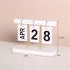 Modern Wooden Perpetual Calendar Flip Month Date Display Desktop Schedule Agenda Planner Home Decoration Office Ornament New