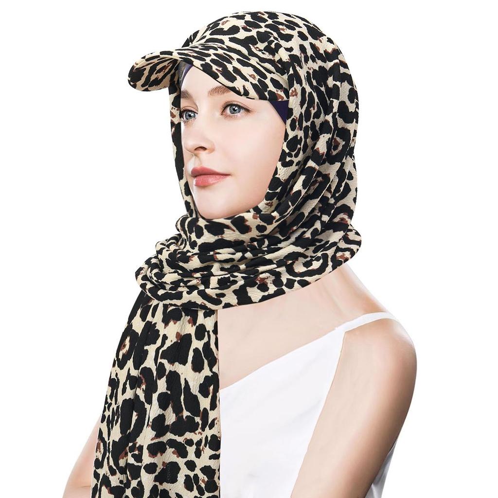 Solid Color Women's Versatile Scarf Hat - Middle East Hijab Style