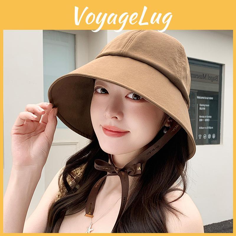 Summer Ladies Sun Hat With Wide Brim And Breathable Tactile Material For Face Sunshade And Travel