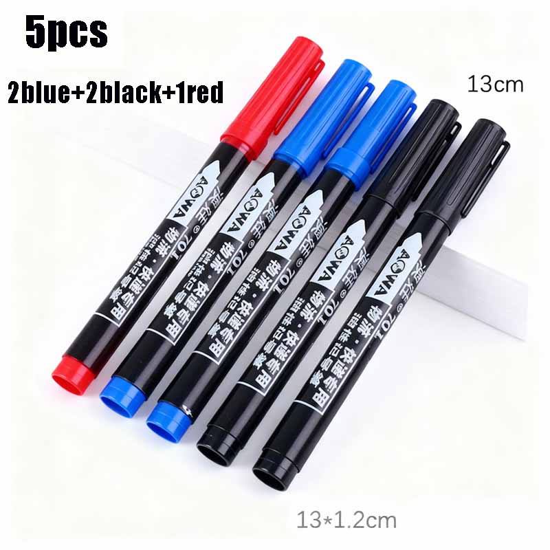 2mm Bold Tip Oil-Based Quick-Dry Waterproof Oil-Proof Permanent Marker for Plastic Metal & Wood Shipping Packaging & Coding