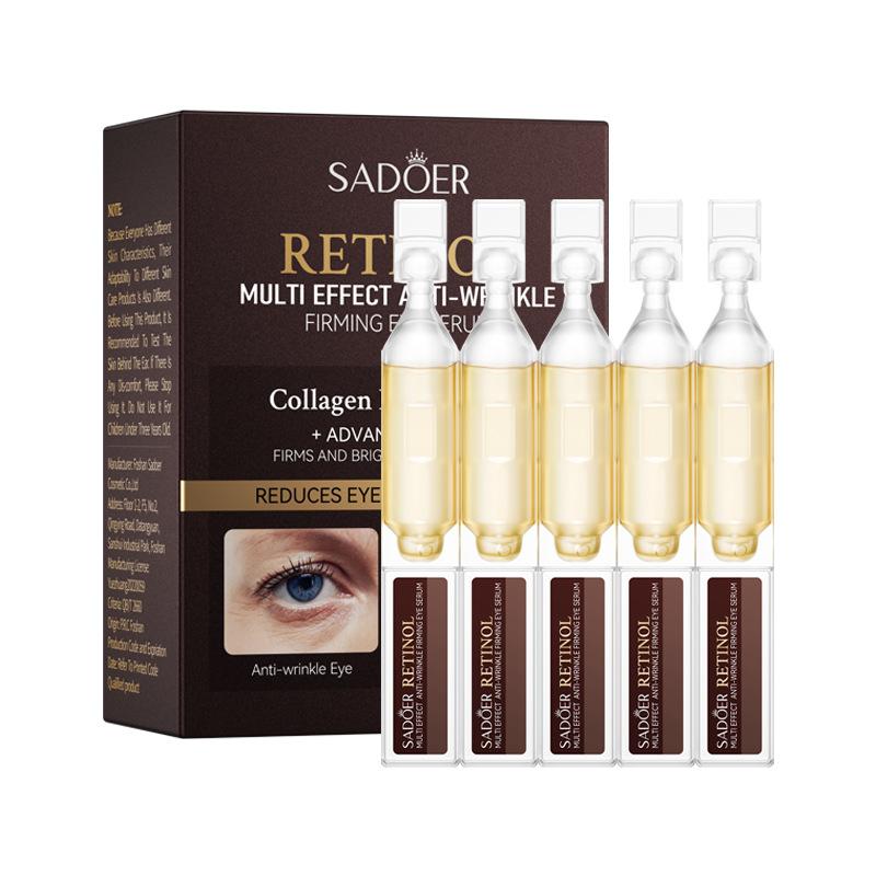 15PCS Anti-Aging Eye Serum Ampoules  Moisturizing & Brightening Treatment Premium Youth Restoring Eye Essence for Dark Circles