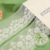 Cotton Nylon Wide Non-stretch Lace Trim, Hollow Mesh Base Lace Ribbon, Decorative Edging for Women’s Lingerie Garments 10 Yards