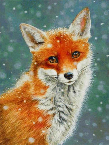 5d Diamond Painting New Fox Winter Home Decor Embroidery Mosaic Animal Snow Cross Stitch Wall Sticker