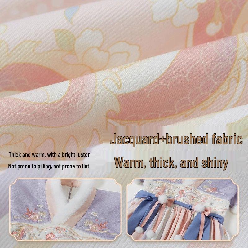 Zimní 2024 Vílí Hanfu pro Dívky: Výkonnostní kostým ve stylu Tang