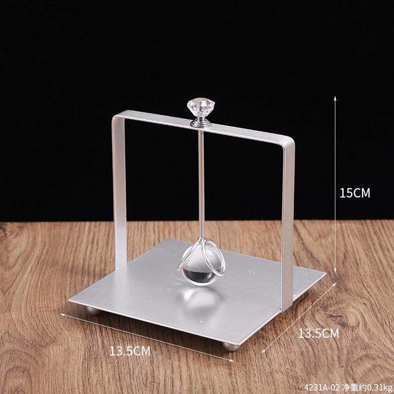 Iron Napkin Holder Tissue Dispenser Rack, Letters Metal with Weighted Arm Flat Napkin 3 color