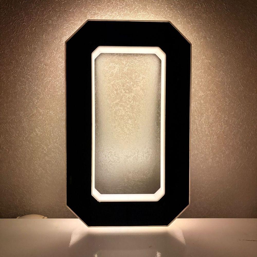 6.7IN LED House Number Plaque No Wiring Solar Digital Doorplate LED Address Numbers Signs Yard