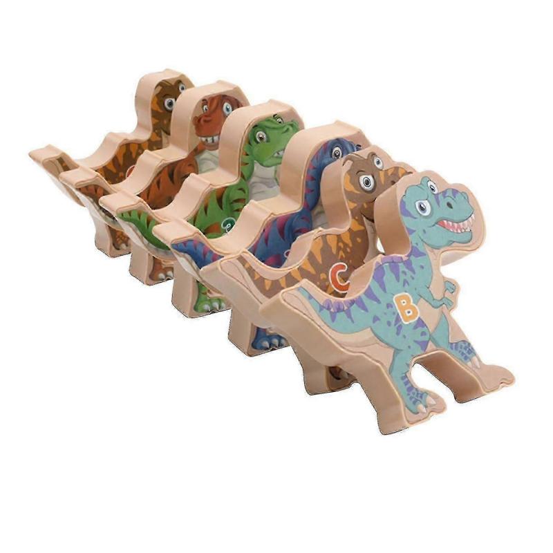 Dinosaur Balance Game Diy Building Blocks Smooth Stacking Early Educational Toys