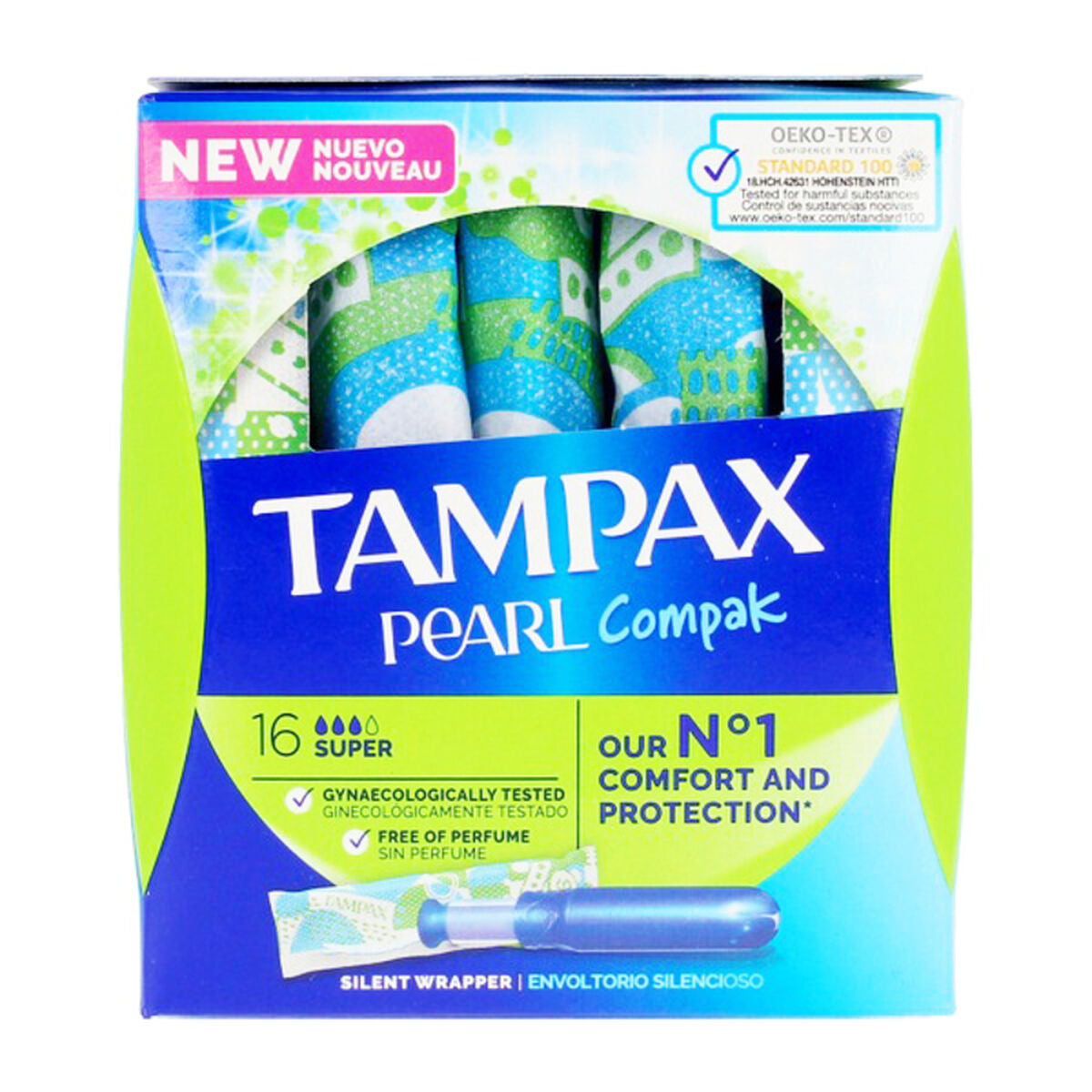 

Тампоны Супер PEARL Tampax Tampax Pearl Compak (18 единиц) 18 единиц