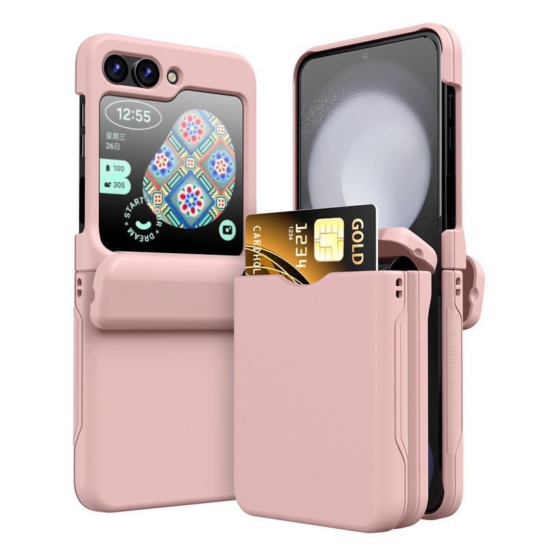 Použitelné pro pouzdro na telefon s přihrádkou na kartu Samsung Zflip7 Galaxy Zflip6/3 skládací pouzdro na kartu ochranné pouzdro proti pádu