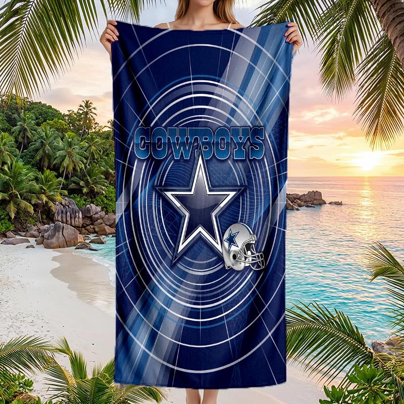 Dallas Cowboys Fashion Beach Towel Portable Soft Quick Dry Towel For Swimming Camping Holiday Use