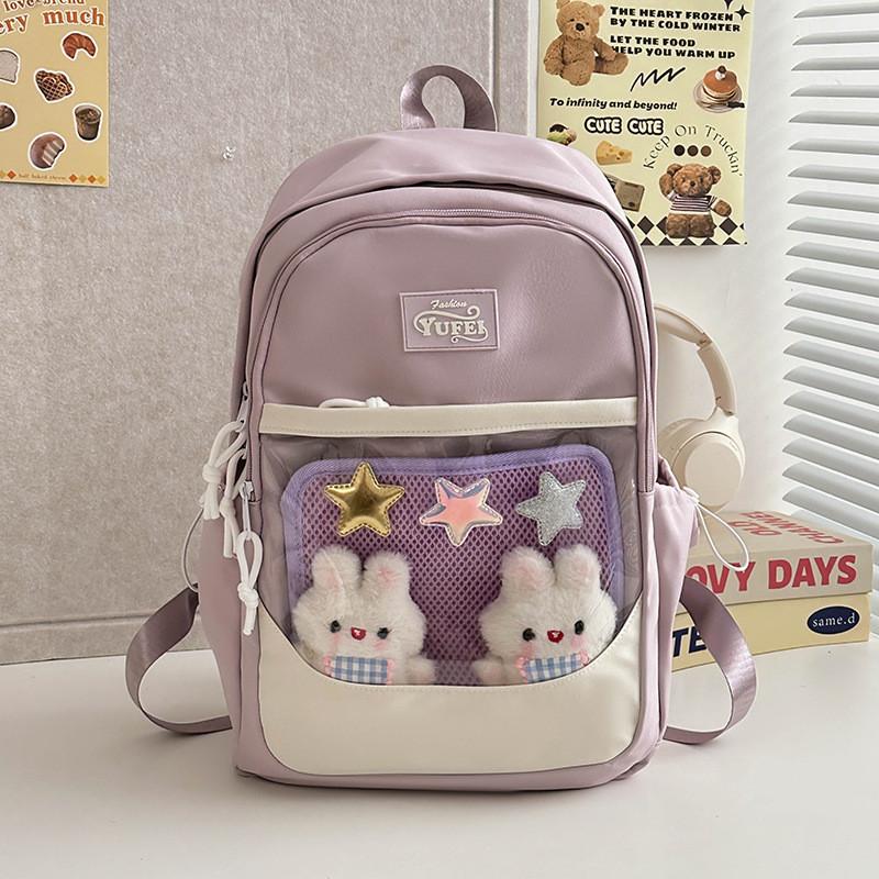 Stylish Large Capacity Nylon Backpack For Students Perfect For School And Outdoor Activities