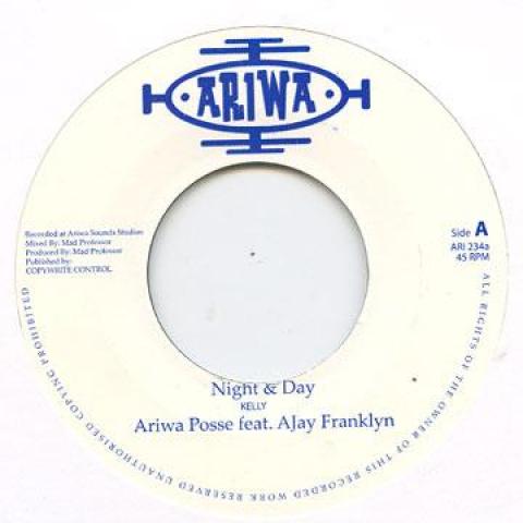 

7inch Record ARIWA POSSE, AJAY FRANKLYN / MAD PR - Night & Day / Dub & Day ARI234 Ariwa UK 2009 UK Reggae, Ska & Dub