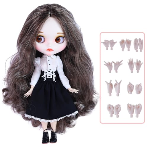 ICY Fortune Days BJD Doll, Movable Body, Matte Skin, Customization Practice, Hinamatsuri Gift, 4 Pupil Colors + Hand-Painted Makeup + 19 Improved Join