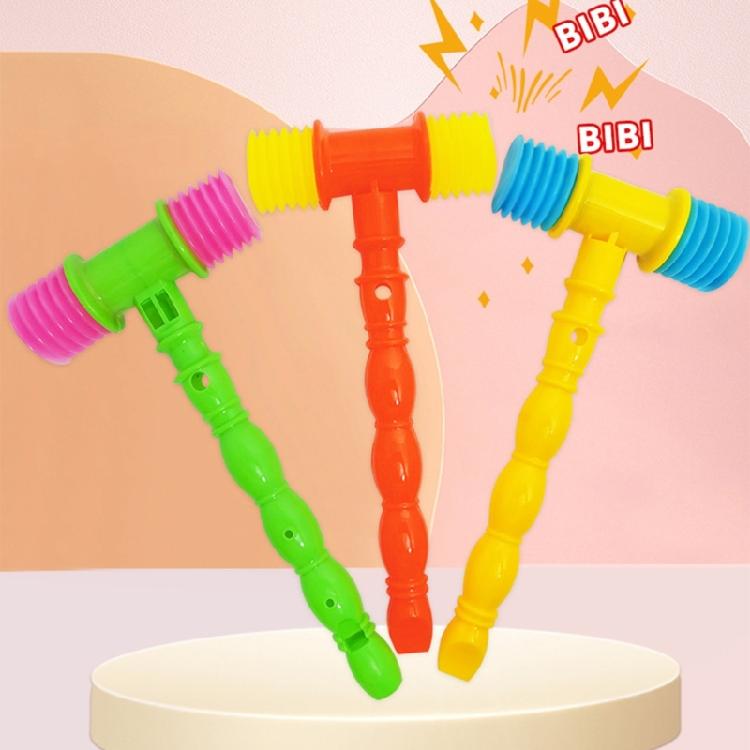 Interactive Squeaky Hammer Toy For Kids Sensory Toy Plastic Percussion Sounding Toy Nursery Room Decors