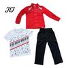 Themenparty Kostüm 1 Set Retro Popstar für Jungen, 80er 90er Star Outfit Musik Thema Halloween Kostüm, Rote Jacke, Hemd und Hose Bühnenauftritt