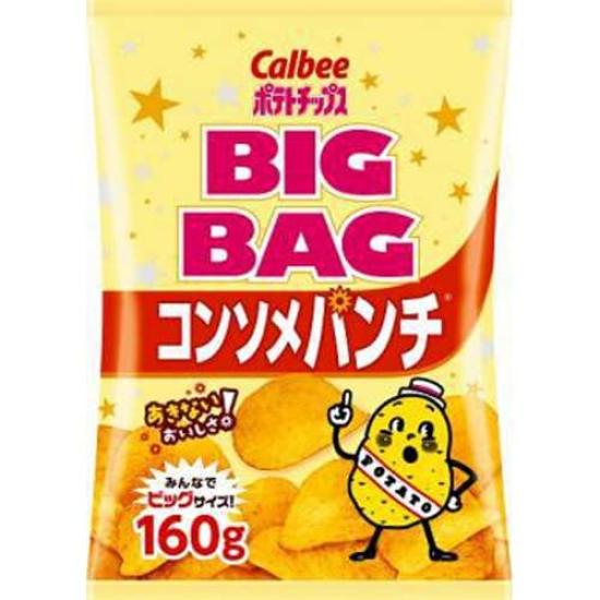 

Calbee BIG BAG potato chips punch 160g x 12 bags consommé