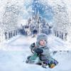 Winter Snowflake Forzen Castle Background Winter Backdrop Decorations For Photo Studio Photo Booth Christams Party