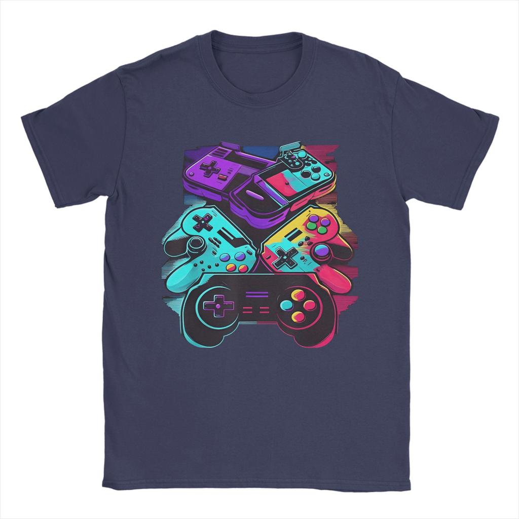 Oversized T-Shirt Summer Gamer Girl Boy Trending T-Shirts GamePad 100 Cotton Tee Shirt Men Y2K Casual Pattern Short Sleeve Tees