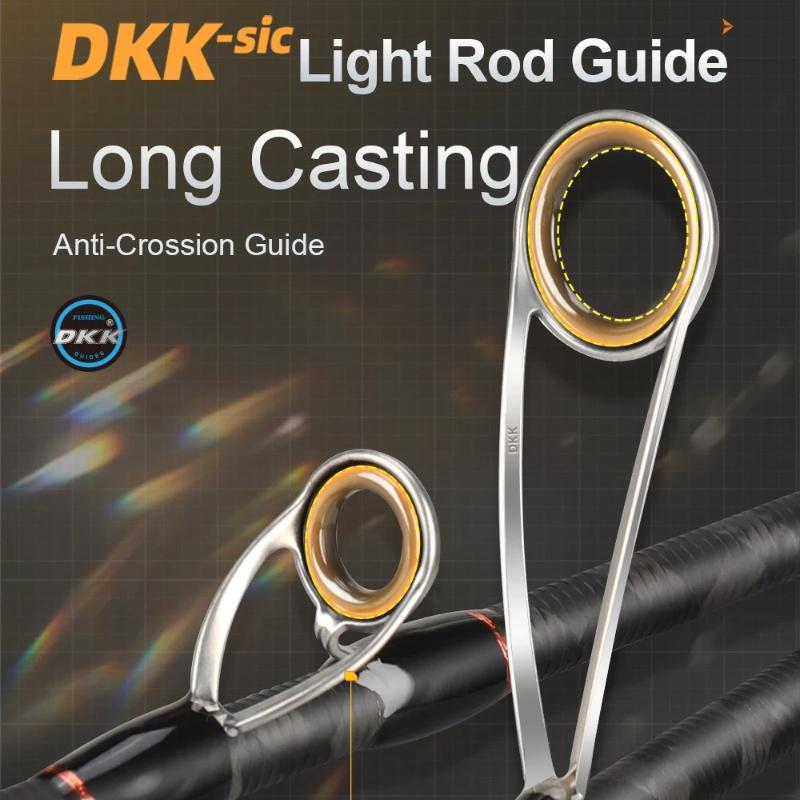 Newly Ultra Light 2A Cork Grip DKK SIC Guide High Sensitive Full Carbon Spinning or Casting Fishing Rod Lure Reel Waterproof and Corrosion Resistant