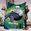 Customizable Villain Throw Blanket – Personalized Name, All-Season Cozy Snug Blanket, Machine Washable, Personalized Blanket