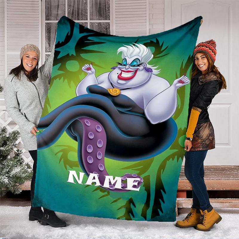 Customizable Villain Throw Blanket – Personalized Name, All-Season Cozy Snug Blanket, Machine Washable, Personalized Blanket