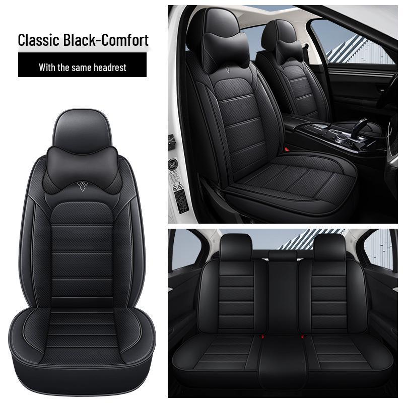 Universal Nappa Leather Car Seat Cover - Four Seasons, Full Coverage