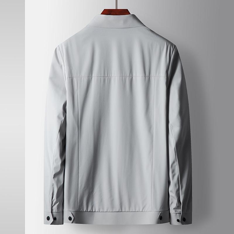 Men's Jacket Spring and Autumn Thin Tooling Version Top Single Piece Young and Middle-aged Light Luxury Business Casual Jacket