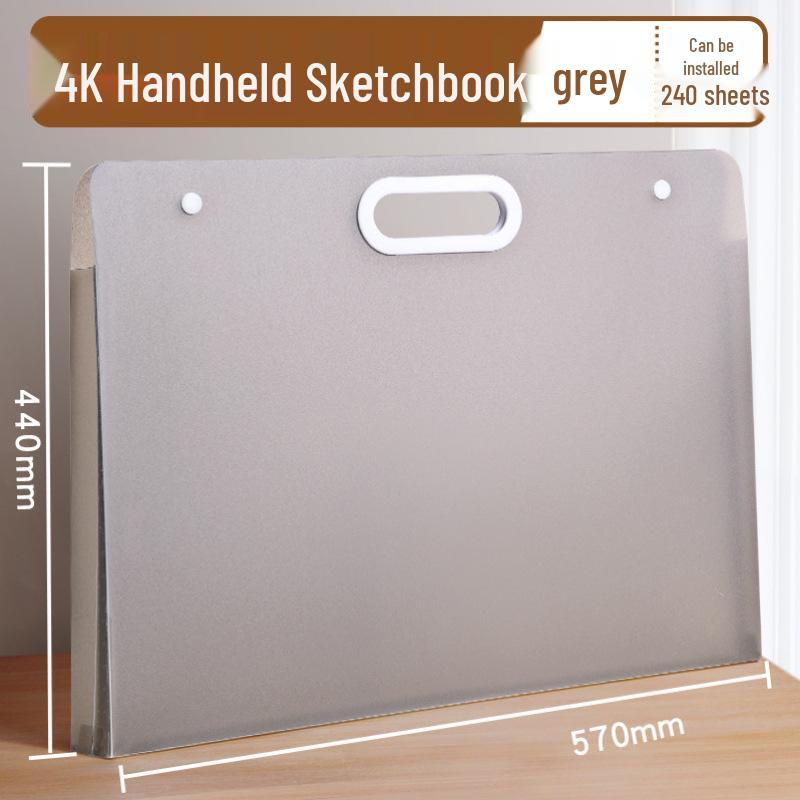 Art Storage Album with Pockets for Children's 8K & A3 Drawings and Paintings