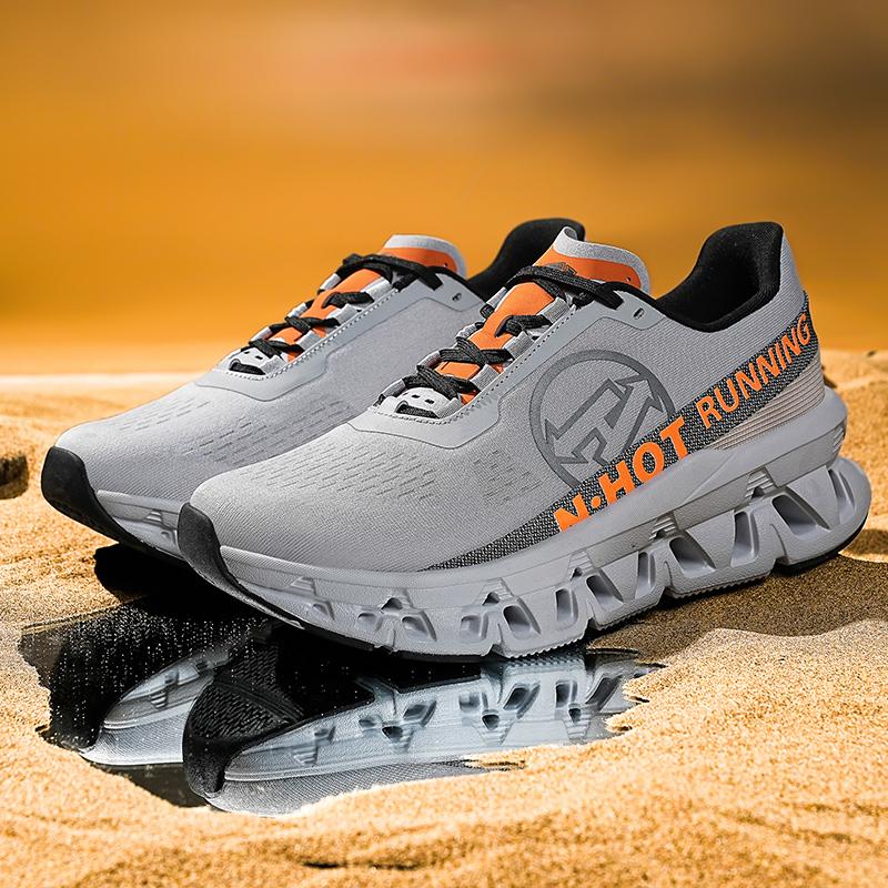 

Мужские спортивные кроссовки для бега, повседневные, марафонские, дышащие, легкие, женские, удобные, спортивные, нескользящие, для ходьбы 38 оранжевый