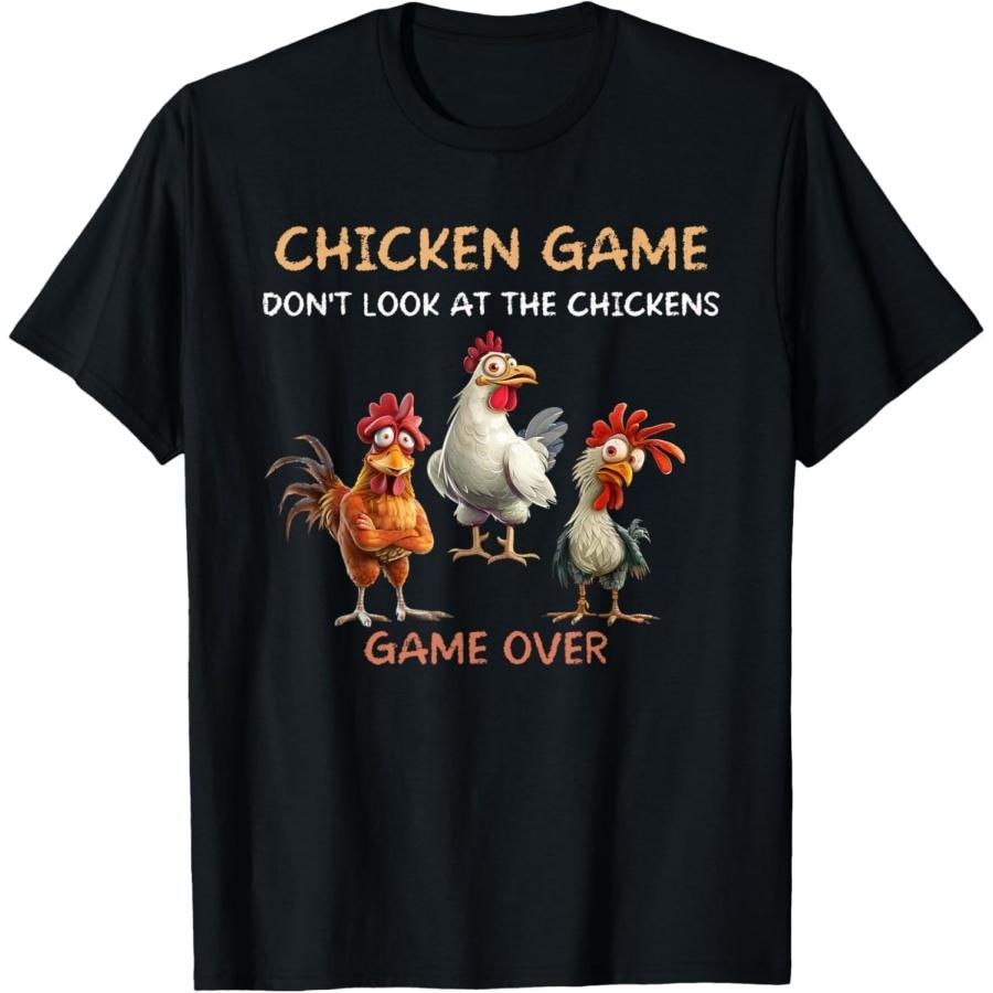 ObRenKi Funny Chicken Game Dont Look at The Chicken Game T-Shirt XXXXXL разноцветный