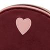 Franc Franc Japan Heart Patch Velour Pouch S Brown