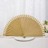 Wooden Folding Fan Solid Color Chinese Japanese Style Hand Fan Portable Wedding Dance Party Decorative Handheld Fan