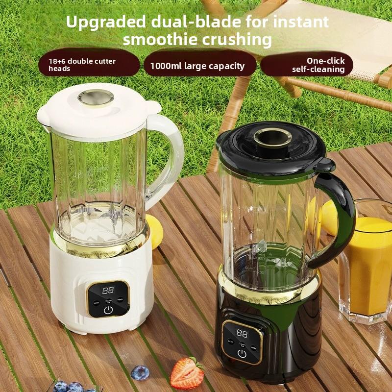 Licuadora portátil inalámbrica, batidora de frutas eléctrica con doble cuchilla, exprimidor recargable