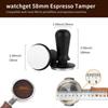 watchget 58mm Espresso Tamper, Stainless Steel Coffee Tamper, 30lbs Constant Pressure with Flat Base, Spring-Loaded Calibrated Tamper, Coffee