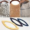 Solid Wood Bag Handle Replacement DIY Tote Wood Bag Solid Handle Bag Classic Strap For Sewing Crochet Bag Wallet Accessories
