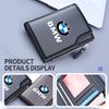 EYAG3 For BMW Leather Car Logo Driver License Card Storage Bag Coin Zipper Purse E87 E70 E91 E30 G20 E92 E93 E60 E46 E90 G30 E53 X1