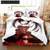 3D Anime Kawai Young Girls Date A Live IV Beding Set Single Twin Ful Quen King-Sized Dimensionsd Dimensions Bed Linen Set Adult People Young Boys