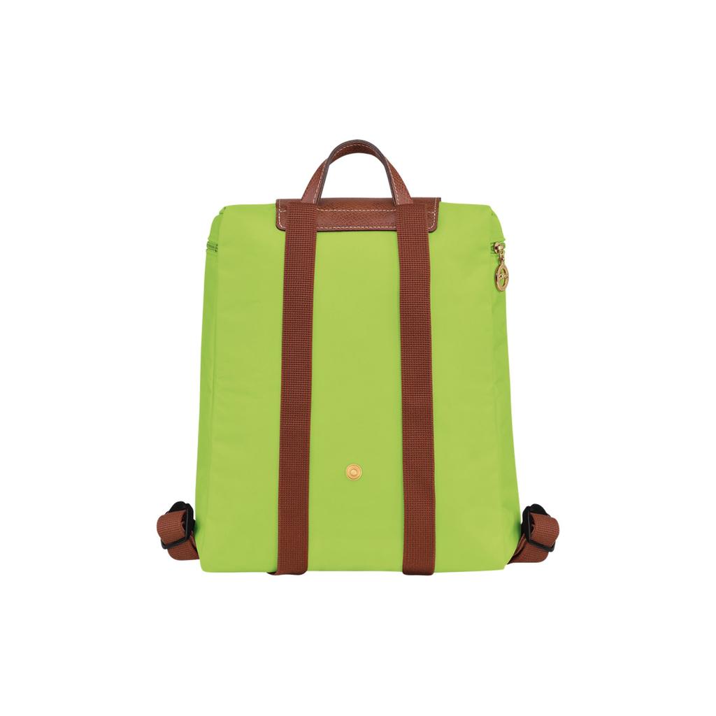LONGCHAMP Le Pliage Polyamide With Cow Leather Trim Backpack Mini Women's Green 1699089355