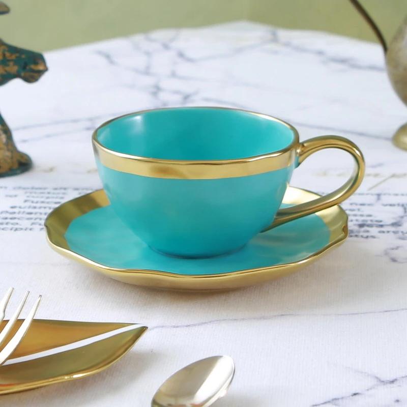 Ceramic Mug Afternoon Tea Cups Phnom Penh Ceramic Coffee Cup and Saucer Set Milk Mug Breakfast Cups Water Glasses Milk Teacup